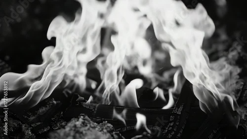 Black and White Fire