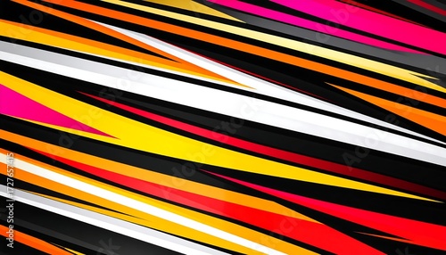 Abstract design with diagonal stripes and vibrant colors