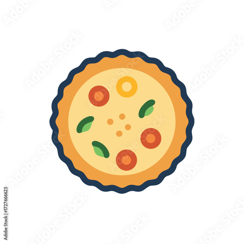 apple pie on a white background