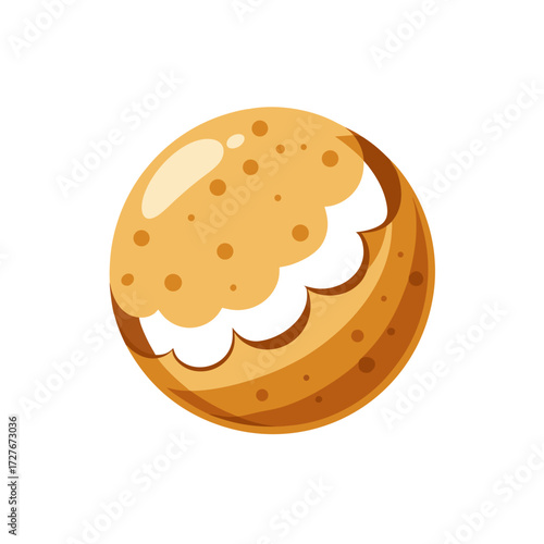 pfeffernuss nut vector  ball  coat  chew  round 