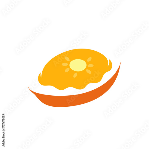pide cheese vector  yolk  top  bake  edge  white b