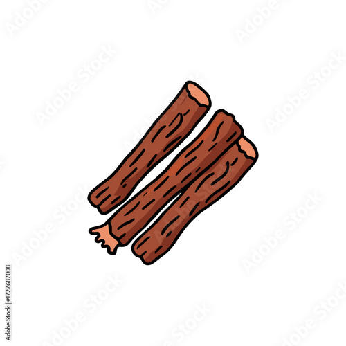  African food biltong icon logo flat vector design