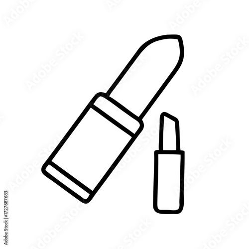 Lipstick makeup beauty product vector illustration for cosmetic branding and advertising design needs