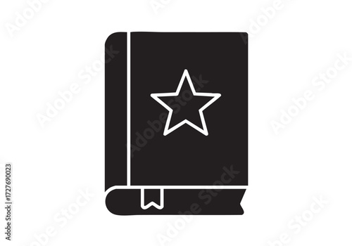 Magical spellbook with star symbol, perfect for fantasy games and storytelling