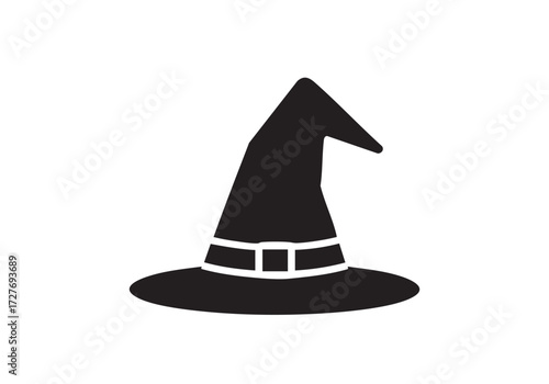 Magical witch hat icon evokes spells and enchantment for Halloween promotions