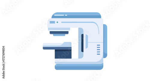 Modern Mammography Machine: Medical Imaging Technology for Breast Cancer Screening.