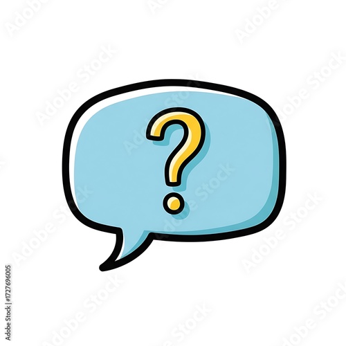 Question Mark Speech Bubble.