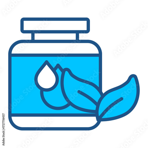 Air Refreshener Icon In Blue Monochrome Flat Design, Vector Illustration