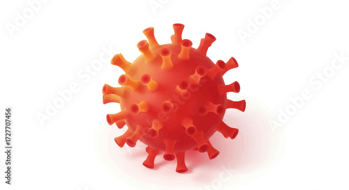 3D Model of a Coronavirus Particle.