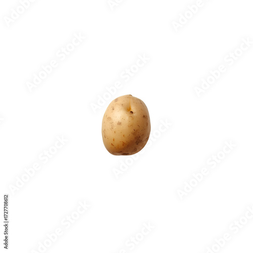 fresh raw potatoes isolated