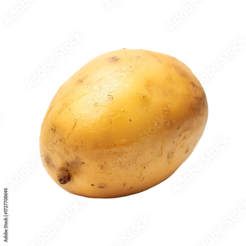 potatoes isolated on white background
