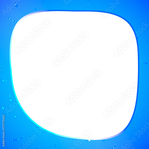 Blue transparent square 1:1 ratio frame background