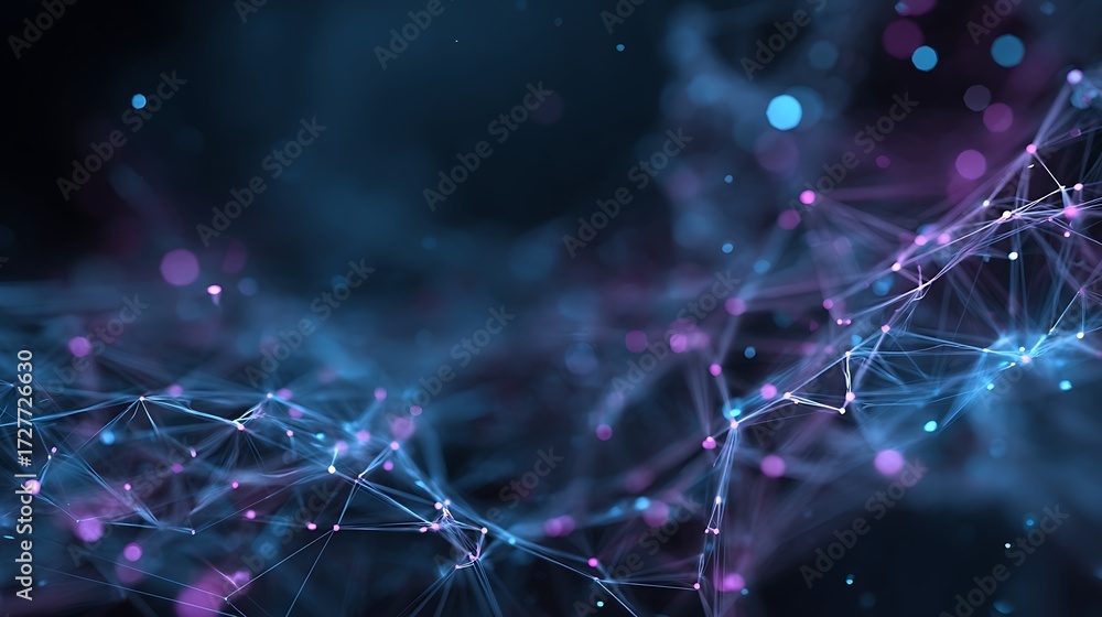 Fototapeta premium Abstract network background technology concept digital data connection system visualization wallpaper design