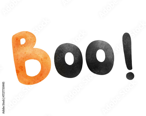 Boo! A Spooky Halloween Watercolor Illustration to Bring Chills and Thrills