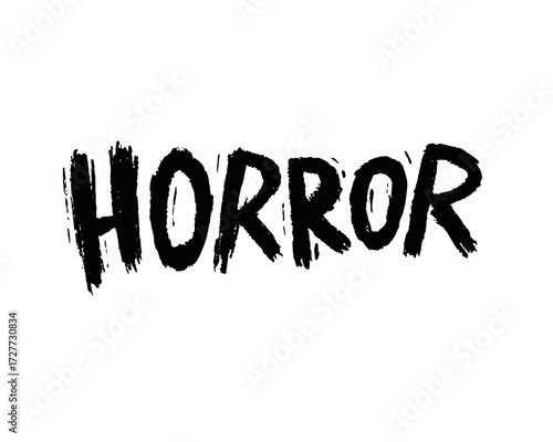 Halloween Horror Spooky Brushstroke Text for Thrilling Designs