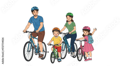 Diverse Cartoon Singers and Musicians Performing with Microphones and Guitar.