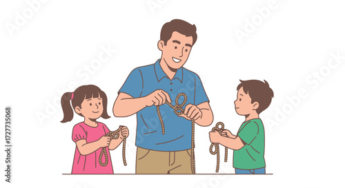 Diverse couples engaged in various styles of ballroom dancing depicted in a lively illustration.