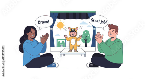 Cartoon People Interacting with Smartphones in Various Poses.