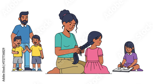 Group of Diverse Tourists Taking Pictures with Cameras and Phones.