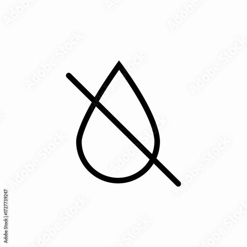 no rain icon sign vector