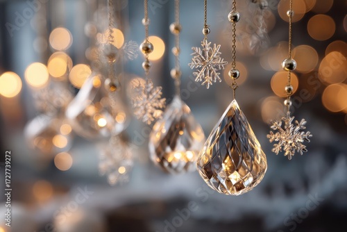 Crystal teardrops and snowf...