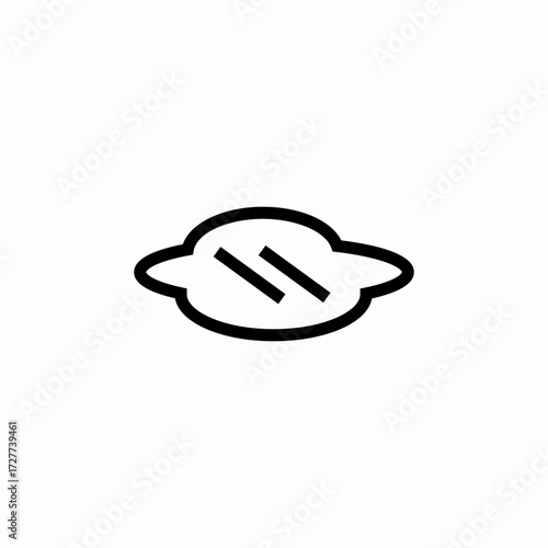 puddle water icon sign vector