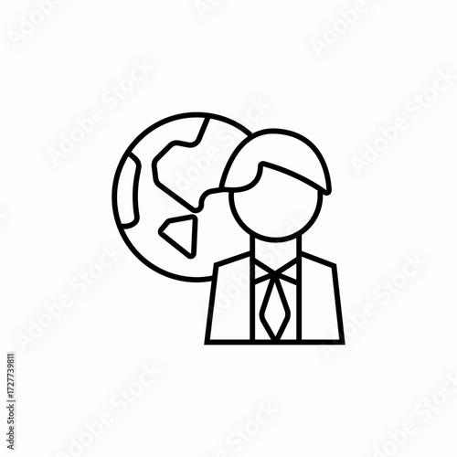 world business icon sign vector