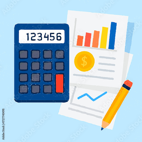 calculator and graphs