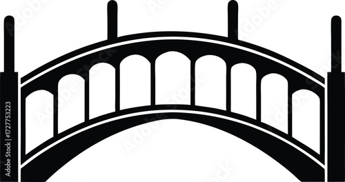 bridge illustration, connection icon
