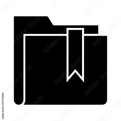Folder with bookmark