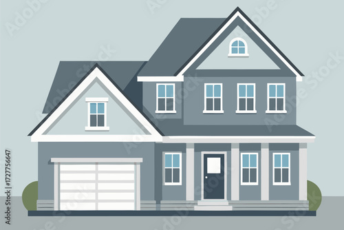 Vector illustration of a house icon set describing some of the many varieties of a simple home structure