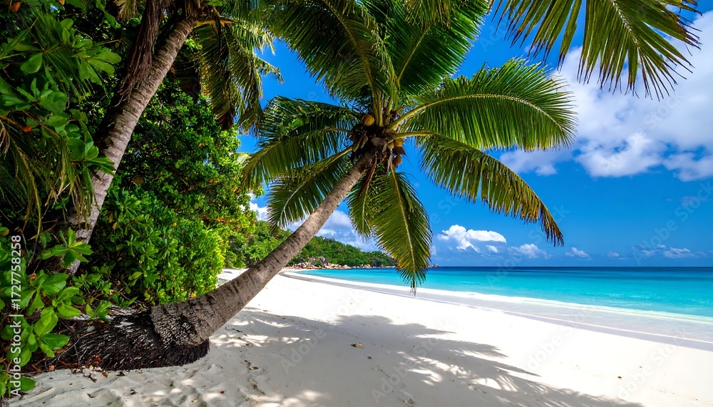 Fototapeta premium Tropical paradise beach scene (2)