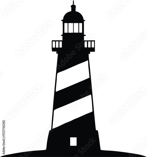 lighthouse design, navigation symbol
