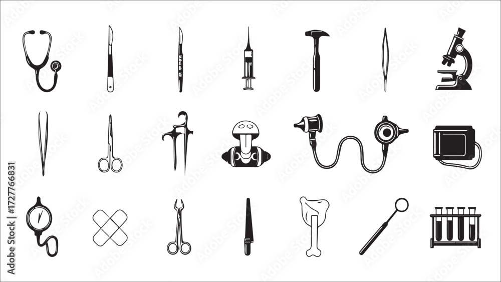 Fototapeta premium set of medical instruments