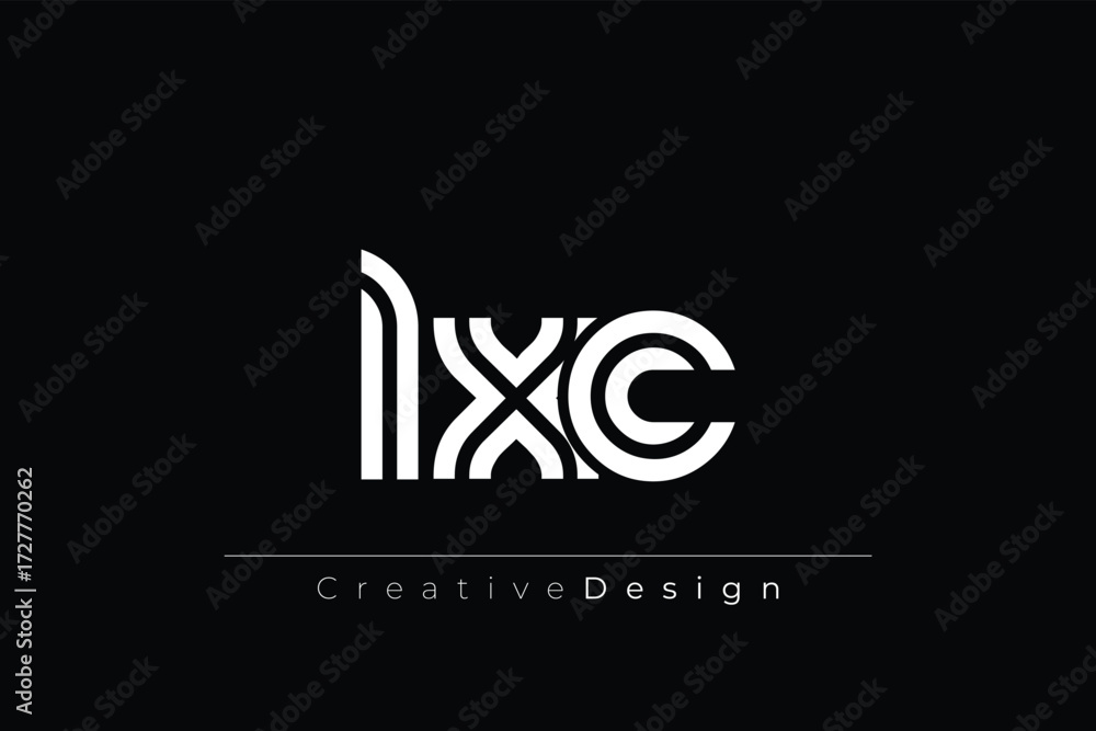Fototapeta premium LXC Creative Unique Modern Letter Logo Design