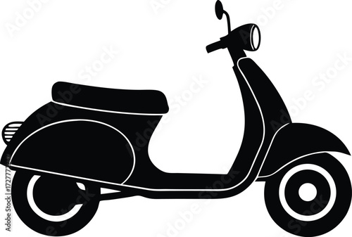 scooter design, transport symbol
