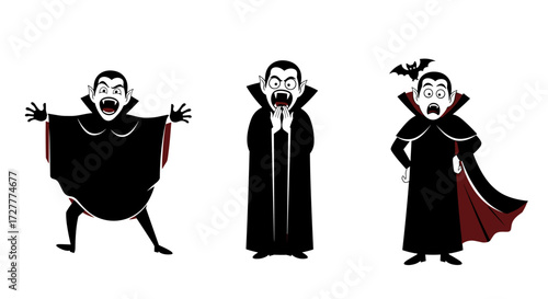  Dracula Cartoon Casts a Spooky Pose