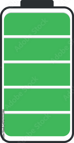 Battery charge level indicator. Charge battery level icon