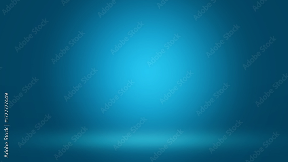 Obraz premium Blue spotlight background for digital design and presentation