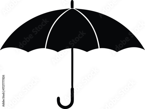 umbrella illustration, weather icon
