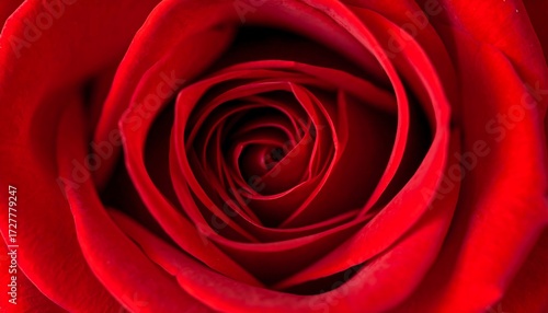 Close-up of a deep red rose