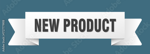 new product ribbon isolated on transparent background. new product ribbon