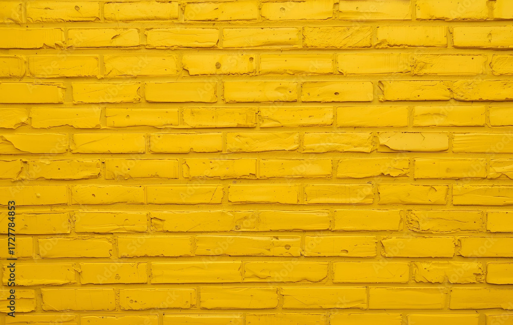 Obraz premium yellow brick wall background