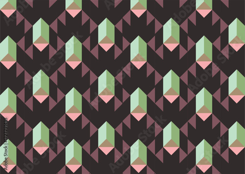 Geometric abstract pattern composition