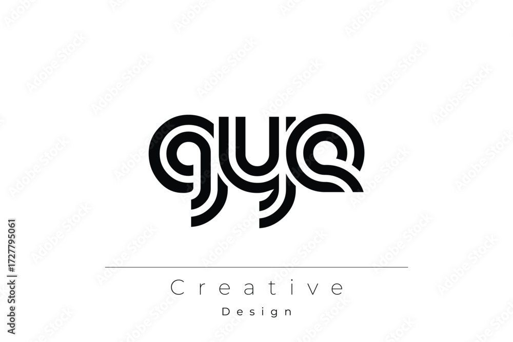 Fototapeta premium GYE Creative Unique Modern Letter Logo Design