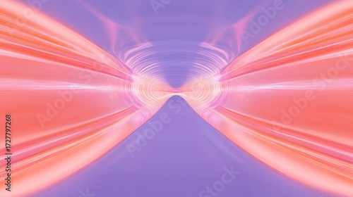 Abstract Pink and Purple Swirling Tunnel Design