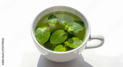 fresh mint tea