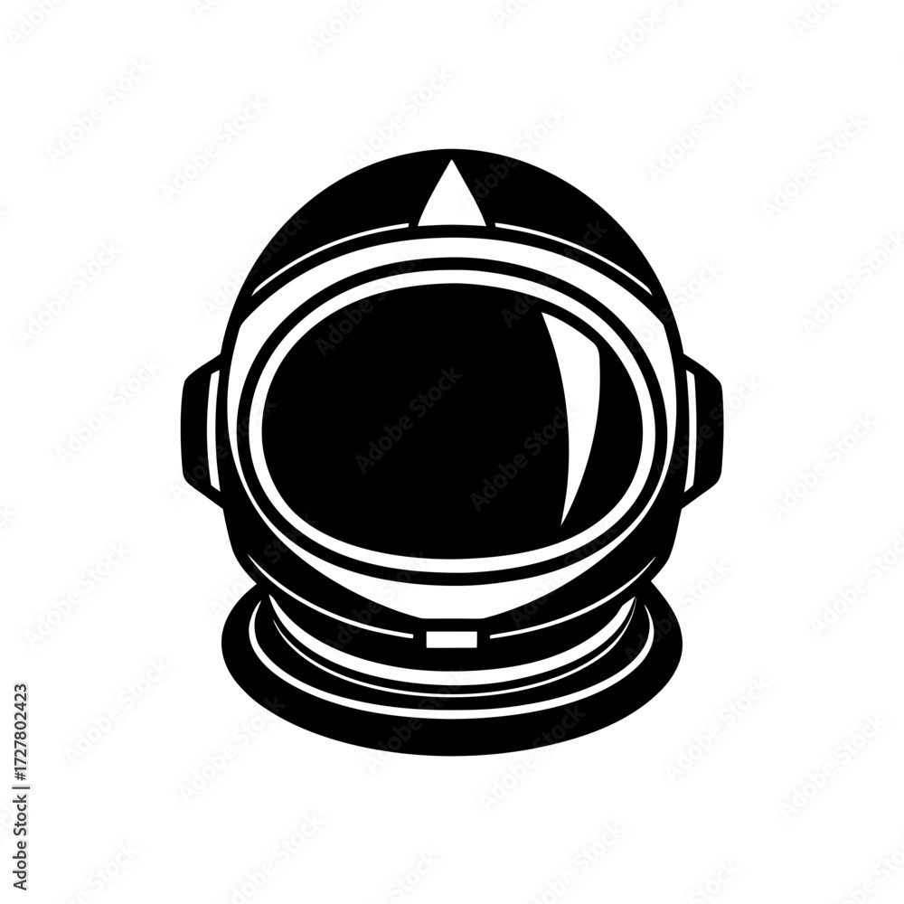 Fototapeta premium Astronaut Helmet Futuristic Design Transparent Background