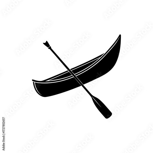 Canoe Boat Paddle Illustration Transparent Background
