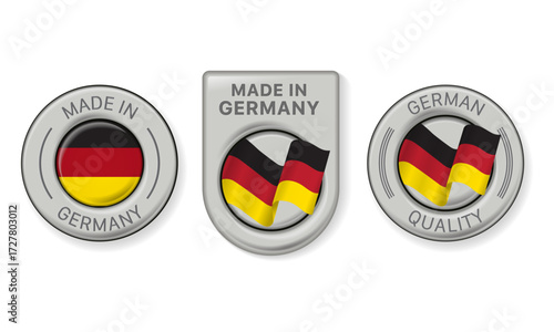Set of Made in Germany Badges